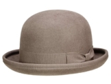Guerra Bowler Melone aus Wollfilz - dunkelgrau 55 -