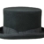 Guerra Top Hat Wollfilz Zylinder 14cm Filzhut - schwarz 58 - 