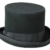 Guerra Top Hat Wollfilz Zylinder 14cm Filzhut - schwarz 58 - 