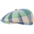 Hatteras Leinen Colour Flatcap Schirmmütze Sommercap Sonnencap Sommermütze Herrencap Cap Kappe Stets Schiebermütze Schirmmütze (57 cm - grün-blau) -