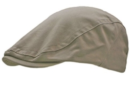Hattricks von PARIELLA TM Mens gekämmter Baumwolle Schiebermütze-BEIGE -