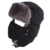 HENGSONG Unisex Sport Outdoor Winter Warm Kunstpelz Trappermütze mit Abnehmbaren Gesichtsmaske Ohrenklappen Hut (Schwarz) - 