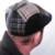 Herrenflatcap Flatcap Wintermütze gefüttert Schiebermütze (58, Schwarz/Mehrfarbig) - 