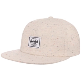 Herschel Albert Speckled Strapback Cap Basecap Baseballcap Kappe Baumwollcap Flat Brim Flatbrim Cap Basecap (One Size - hellbeige) -