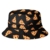 Hip-Hop Bucket-Bush Sommer- und Party-Hut mit spritzigem Design für Damen und Herren Gr. Einheitsgröße, Pizza Black -