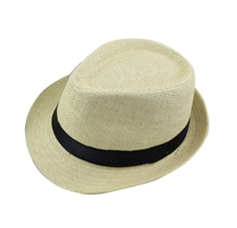 Hosaire Mütze Hut Mode Britischen Stil Gras Sommerhut Eave Strohhut Jazz Cap Outdoor Strandkappe für Männliche Herren -