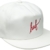 HUF Script Snapback Cap Flatbrim Basecap Baseballcap Kappe Flat Brim Mütze Baseballmütze Cap Basecap (One Size - weiß) -