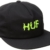 HUF Shock Snapback Cap Flat Brim Flatbrim Basecap Baseballcap Kappe Mütze Cap Basecap (One Size - schwarz) -