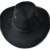 Hut Cowboyhut Westernhut Kunstleder Western (Schwarz) - 