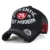 ililily authentisch MOST Moderne klassischer Stil abgenutztes Aussehen Netz Trucker Cap Hut Baseball Cap , All Black -