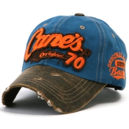 ililily Distressed Vintage Cotton embroidered Baseball Cap Snapback Trucker Hut (ballcap-507-1) -