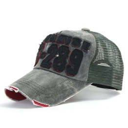 ililily Distressed Vintage Mesh Baseball Cap Snapback Trucker Hut (ballcap-440-5) -