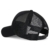 ililily einfarbig Baseball Cap einfach Netz Snapback Farbe Trucker Cap Hut , All Black - 