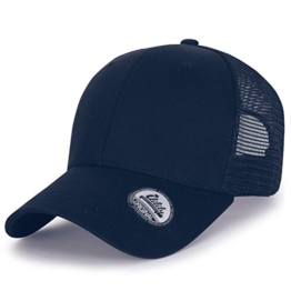 ililily Extra Big Size Adjustable Mesh Back Curved Baseball Cap Trucker Hat (ballcap-1258-3) -