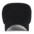 ililily Extra breites und Ausmaß Solid Farbe Militär Armee Hut Baumwolle klassischer Stil Kadett Cap , Black - 