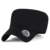 ililily Extra breites und Ausmaß Solid Farbe Militär Armee Hut Baumwolle klassischer Stil Kadett Cap , Black -