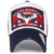 ililily GREAT Golfermütze Flicken klassischer Stil abgenutztes Aussehen Netz Baseball Cap Trucker Cap Hut , Navy Red - 