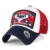ililily GREAT Golfermütze Flicken klassischer Stil abgenutztes Aussehen Netz Baseball Cap Trucker Cap Hut , Navy Red -