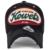 ililily Howel‘s abgenutztes Aussehen klassischer Stil Solid Farbe Baumwolle Baseball Cap Trucker Cap Hut , Black - 