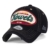 ililily Howel‘s abgenutztes Aussehen klassischer Stil Solid Farbe Baumwolle Baseball Cap Trucker Cap Hut , Black -