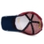 ililily Howel's Distressed Vintage Cotton Baseball Mesh Cap Snapback Trucker (Navy Red) - 