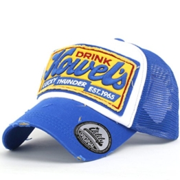 ililily Howel's Distressed Vintage Baseball Mesh Cap Trucker Hat -