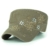 ililily Kristall Gemstone Stollen Blumenmuster klassischer Stil Baumwolle Militär Armee Hut Kadett Cap , Olive Drab -