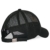 ililily Krone abgebildet im Logo Stickerei Solid Baumwolle Köper Netz Baseball Cap Dad Hut , Black - 