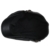 ililily künstliches Leder 9 Platte leicht Schieber Hut klassischer Stil Gatsby Stilisch flach Cap , Black - 
