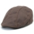 ililily Leather Bill Newsboy Flat Cap Cabbie Gatsby ivy Irish Driver Hunting (flatcap-510-4) -