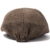 ililily Linen Flat Cap Cabbie Hat Gatsby Ivy Irish Hunting Newsboy Stretch (flatcap-531-11) - 