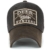 ililily Reh HUNTERS Flicken Baumwolle Baseball Cap künstliches Leder Krempe Trucker Cap Hut , Brown - 