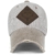 ililily Reh WILD LIFE künstliches Leder Flicken klassischer Stil abgenutztes Aussehen gestreift Baseball Cap , Beige - 