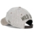 ililily Reh WILD LIFE künstliches Leder Flicken klassischer Stil abgenutztes Aussehen gestreift Baseball Cap , Beige - 