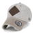 ililily Reh WILD LIFE künstliches Leder Flicken klassischer Stil abgenutztes Aussehen gestreift Baseball Cap , Beige -