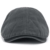 ililily Schirmmütze: auch Flat Cap genannt, besteht aus gewaschener Baumwolle, Cabbie (Chauffeurmütze), Gatsby/Ivy Stil, irische Golfermütze, Schiebermütze (One Size, Charcoal) - 