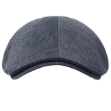 ililily Schirmmütze: besteht aus 100% Baumwolle, verfügbar in vielen Farben, Flat Cap, Cabbie (Chauffeurmütze), Gatsby/Ivy Stil, irische Golfermütze, Schiebermütze (One Size, Blue Grey) -