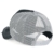 ililily schwarz klassischer Stil abgenutztes Aussehen Netz Snapback blanke Vorderseite Trucker Cap Hut Baseball Cap (ballcap-1472-1-M) - 