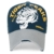 ililily Tiger PEAKS klassischer Stil geriffeltes Muster Baseball Cap Netz Snapback Trucker Cap Hut , Deep Blue - 