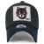 ililily Wolf Reh Tier Rechteck Flicken Freizeitkleidung Netz Baseball Cap Trucker Cap Hut , Prussian Blue - 