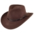 Indiana Jones Outback Cowboyhut aus Wollfil - Braun - S -