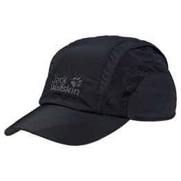 Jack Wolfskin Kappe Vent Pro Cap, Black, M, 19222-6000003 -