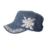 Jeans Mütze Cap Army Look Union Jack Strass Applikation (Einheitsgröße, Blau) - 