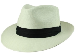 JENKINS BLEACHED Panamahut Bogart Strohhut Panamastroh von Stetson - 56 -