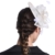 June's Young Damen Fascinator Brauthut Traumhafter Kopfschmuck Mit Feder Damenhut für Hochzeit Kirche Tee Haarschmuck (Weiß) - 