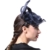 June's Young Damen Fascinator Brauthut Haarschmuck Mit Feder Kopfschmuck Für Braut Hochzeit Kopfbedeckung (Schwarz) - 