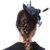 June's Young Damen Fascinator Damenhut Haarschmuck für Hochzeit Kopfschmuck Hochzeitshut Blume am Haar Brauthut Anlasshut (Schwarz) - 