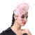 June's Young Damen Fascinator Haarschmuck Mit Feder Brauthut Kopfschmuck Für Braut Anlasshut Hochzeitshut (Rosa) - 