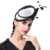 June's Young Damen Fascinator Haarschmuck für Hochzeit Kopfschmuck Hochzeitshut Brauthut Anlasshut Damenhut (Weiß) -