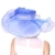 June'Young Damen-Huete Sommer Hut Sonennhut Organza Hut Eleganter Hut mit Schleife Feder breite Krempe Hut fuer Kirche Hochzeit Party Karneval - 